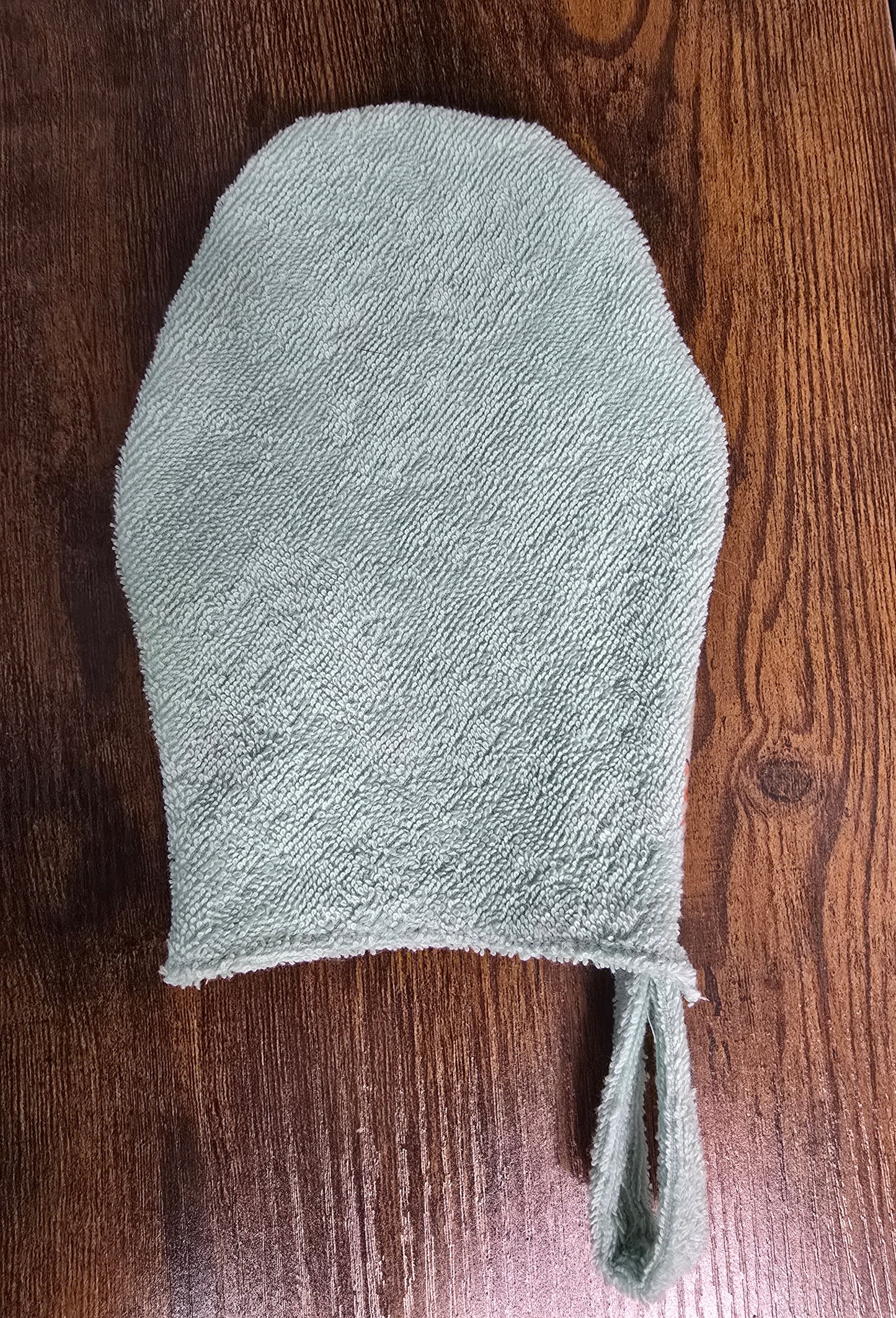 Reversible Hooded Baby Towel and Bathing Mitt